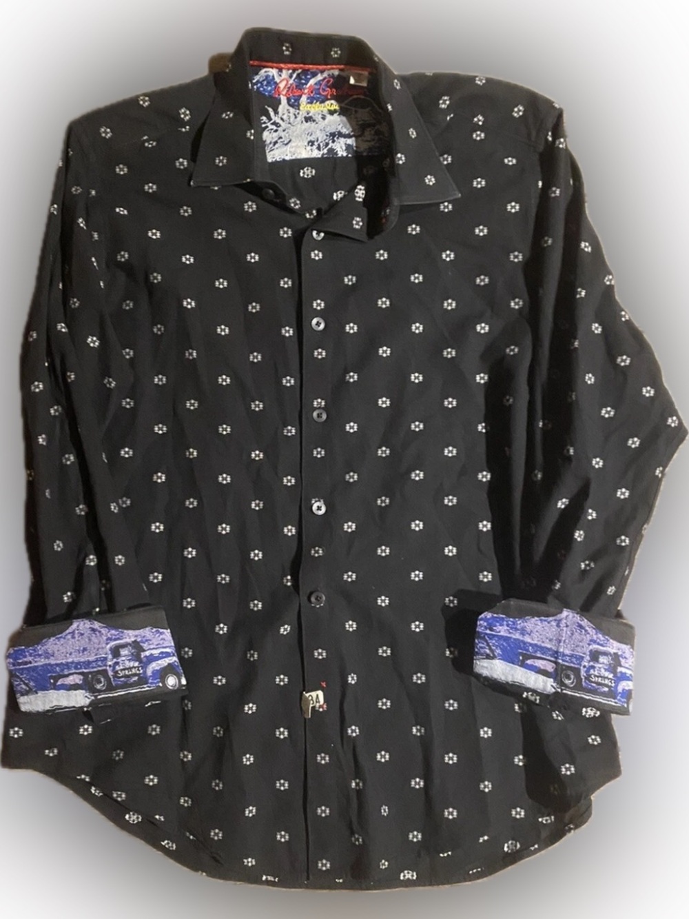 Robert Graham inland empire 3xl flip cuff shirt